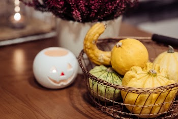 Halloween kitchen decoration closeup 3