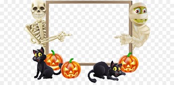 Halloween Landscape Trick-or-treating Clip art - Frame 