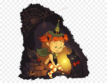Halloween Little Witch PNG Picture 