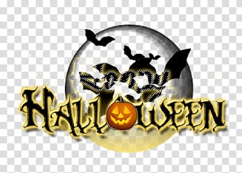 Halloween logo transparent background PNG clipart