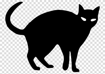 Halloween Mega, black cat illustration transparent background PNG clipart