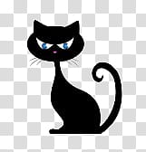 Halloween Mega, black cat illustration transparent background PNG clipart