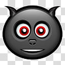 Halloween Mega, black face transparent background PNG clipart