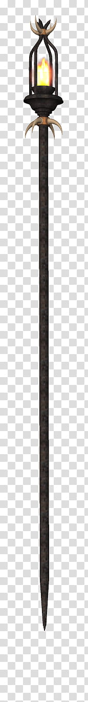 Halloween Mega, black metal torch transparent background PNG clipart