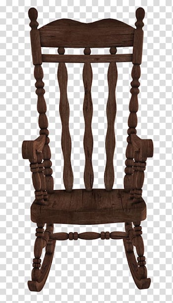 Halloween Mega, brown rocking armchair illustration transparent background PNG clipart