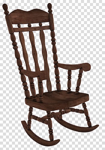 Halloween Mega, brown rocking chair transparent background PNG clipart