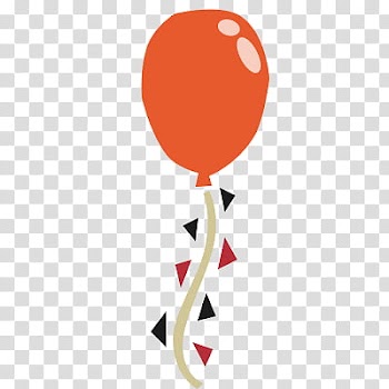 Halloween Mega, orange balloon animated illustration transparent background PNG clipart