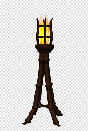 Halloween Mega, torch on stand illustration transparent background PNG clipart