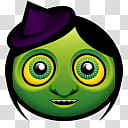 Halloween Mega, witch wearing purple hat transparent background PNG clipart