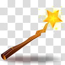 Halloween Mega, yellow and brown wand illustration transparent background PNG clipart