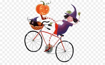 Halloween Message Boszorkxe1ny Orkut - The witch riding a bike 