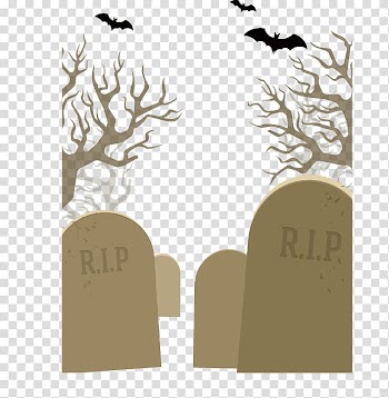 Halloween Monsters Paper Jack-o-lantern, Tombstone Bat transparent background PNG clipart