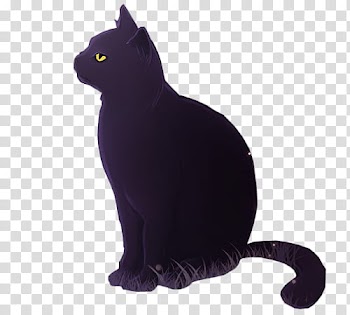 HALLOWEEN O, black cat illustration transparent background PNG clipart