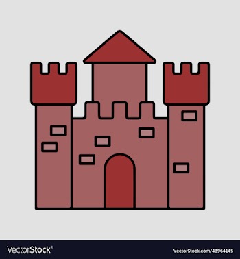 halloween of a beautiful brown castle