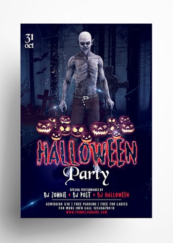 Halloween Party – Free PSD Flyer/Poster Template