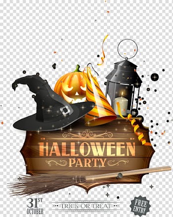 Halloween Party illustration, Halloween Party Holiday All Saints' Day, Halloween transparent background PNG clipart