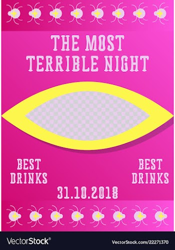 Halloween party invitation halloween party scary vector image