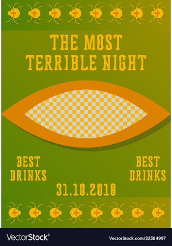 Halloween party invitation halloween party scary vector image