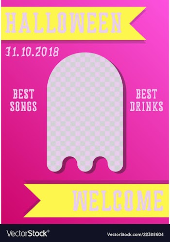 Halloween party invitation halloween party scary vector image