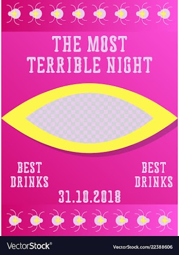 Halloween party invitation halloween party scary vector image