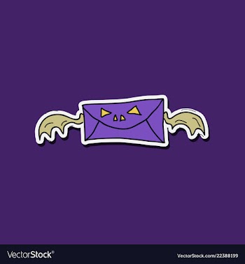 Halloween party invitation scary poster vector image