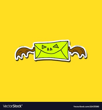 Halloween party invitation scary poster vector image