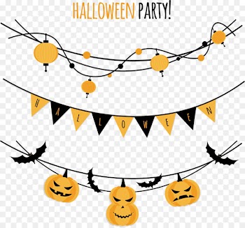 Halloween Party Paper Convite Clip art - trick or treat 