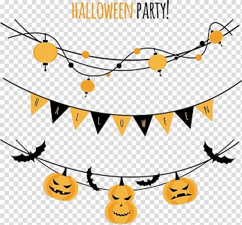 Halloween Party Paper Convite , trick or treat transparent background PNG clipart