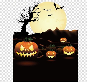 Halloween Party Poster Jack-o'-lantern, Halloween transparent background PNG clipart