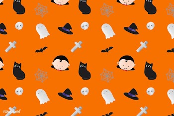 Halloween patterned background | Free stock vector - 1206434