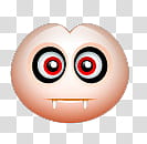 Halloween, pink vampier emoji illustration transparent background PNG clipart