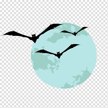 Halloween, Planet Black Bat transparent background PNG clipart