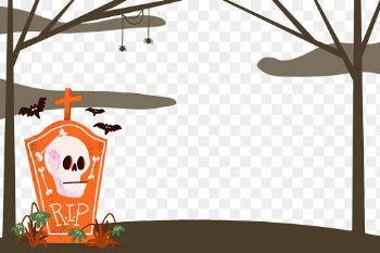Halloween PNG frame, spooky tombstone border… | Free stock illustration | High Resolution graphic