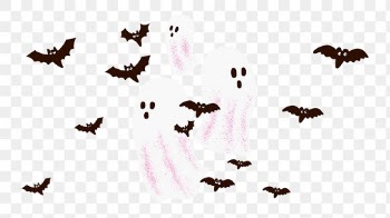 Halloween PNG sticker, hand drawn white… | Free stock illustration | High Resolution graphic