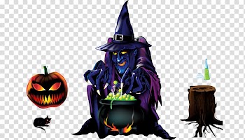 Halloween Portable Network Graphics Witch2: Black Dahlia Pumpkin, evil witch transparent background PNG clipart