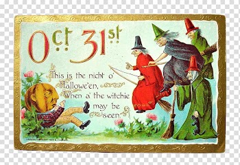 Halloween Post Cards Jack-o\'-lantern Antique Pumpkin, Halloween transparent background PNG clipart