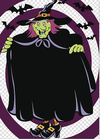 Halloween Poster Illustration, Halloween Witch transparent background PNG clipart