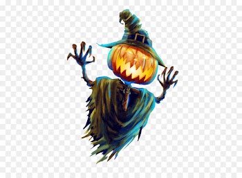 Halloween Poster Jack-o'-lantern Party - Free Halloween pumpkin ghost pull material 