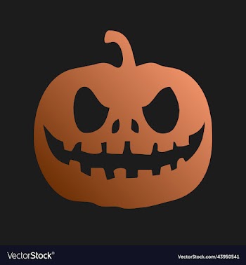 halloween pumpkin as sticker print pattern