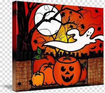 Halloween Pumpkin Cartoon White, Halloween transparent background PNG clipart
