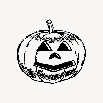 Halloween pumpkin clipart, jack o' | Free Vector Illustration - rawpixel