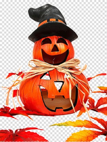 Halloween pumpkin element transparent background PNG clipart