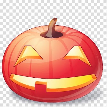 Halloween Pumpkin Jack-o-lantern Icon, Cute pumpkin face transparent background PNG clipart