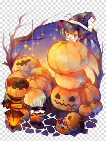 Halloween pumpkin transparent background PNG clipart
