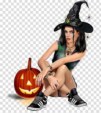 Halloween pumpkin witch smiley creative transparent background PNG clipart