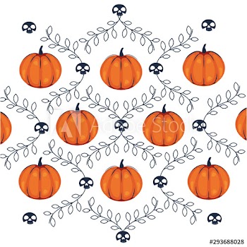 halloween pumpkins and leafs season