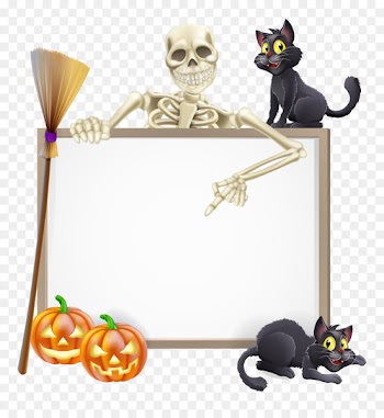 Halloween Royalty-free Illustration - White bones refers to the box 