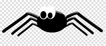 Halloween s, black spider illustration transparent background PNG clipart