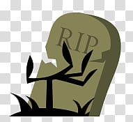 Halloween s, brown and black tombstone transparent background PNG clipart