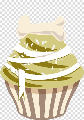 Halloween s, cupcake and bone transparent background PNG clipart